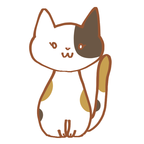 ぶち猫のイラスト かわいいフリー素材が無料のイラストレイン