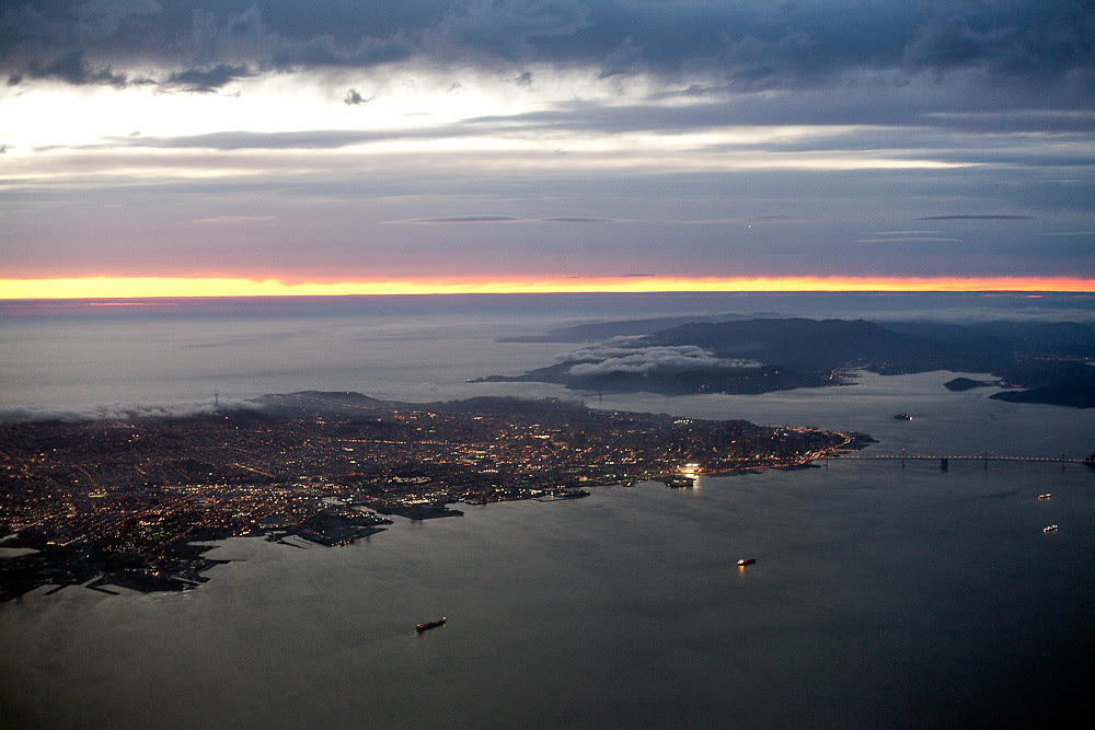 san fran from flight