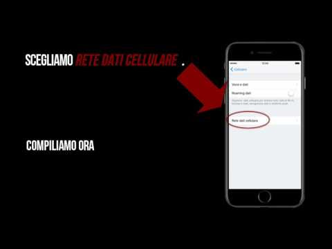 Come configurare l' APN internet dell' iPhone 7 con TRE
