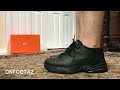 Nike air monarch 4 black on feet 336837-Nike air monarch iv  black on feet