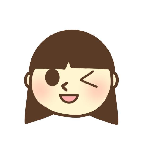 ウィンクしている女の子のイラスト かわいいフリー素材が無料のイラストレイン