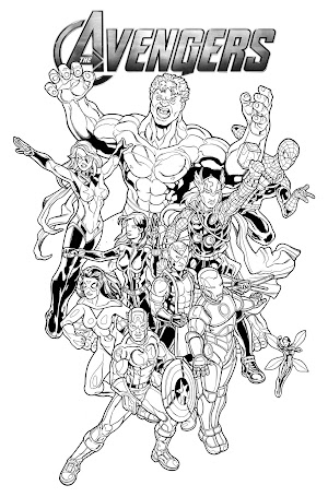 Printable Coloring Pages Marvel