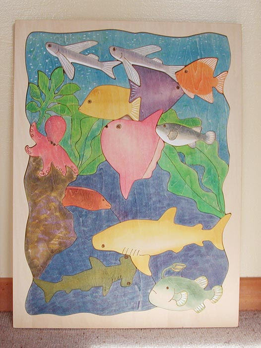木のパズル 海のいきもの