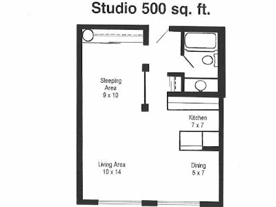 500 Sq Ft Studio Floor Plans