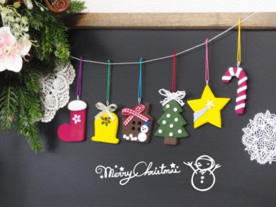 クリスマスオーナメントを手作りしよう 北九州市小倉 子供粘土教室 Clay Craft Decorocca