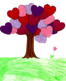 Valentine's Day Tree Paper Craft