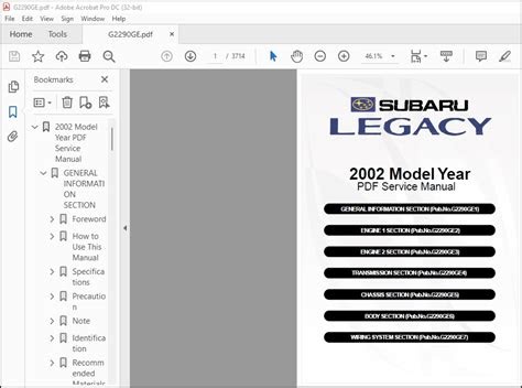 Download Subaru Legacy Service Repair Manual 2002