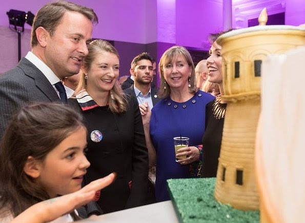 Hereditary Grand Duchess Stéphanie at the celebrations of 40th anniversary of Les Amis des Musées Luxembourg