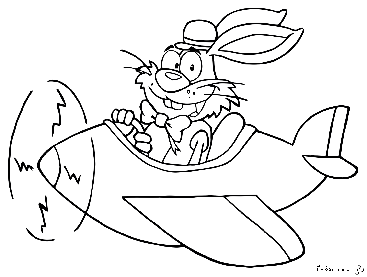 Coloriage de lapin   imprimer