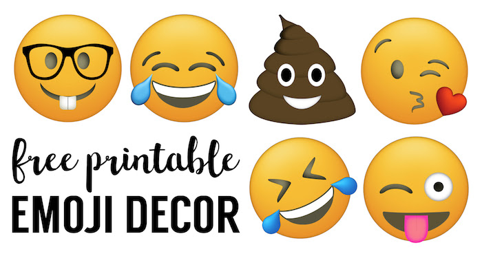 Emoji Faces Printable {Free Emoji Printables} - Paper ...