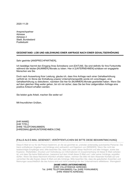 Gehaltserhöhung Zusatz Zum Vertrag : Fahrtkostenzuschuss ...