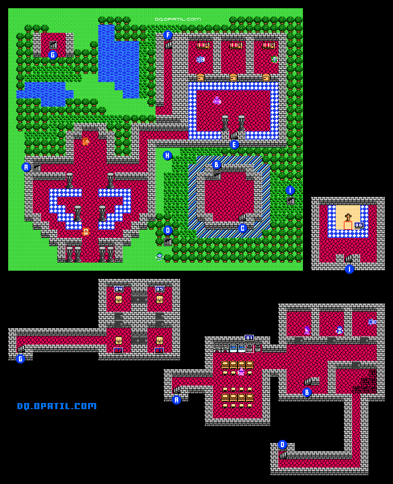 デスパレス マップ Dq4 全ての町 ダンジョンのマップ一覧 Fc版ドラゴンクエスト4 完全攻略 Dragon Quest4 ゲーム攻略メモ