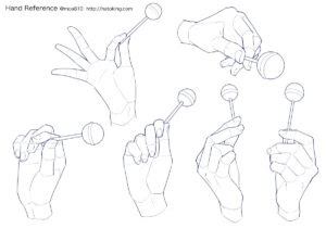 手のイラスト資料集 Hand Reference Hato King
