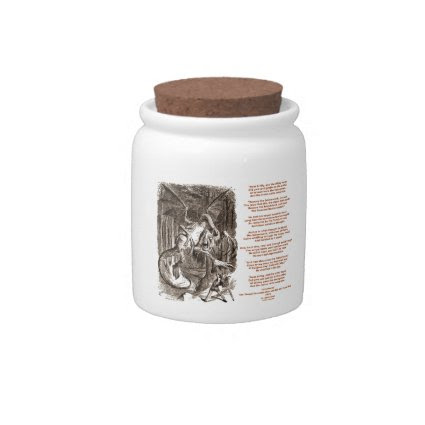 Jabberwocky Poem by Lewis Carroll Candy Jars