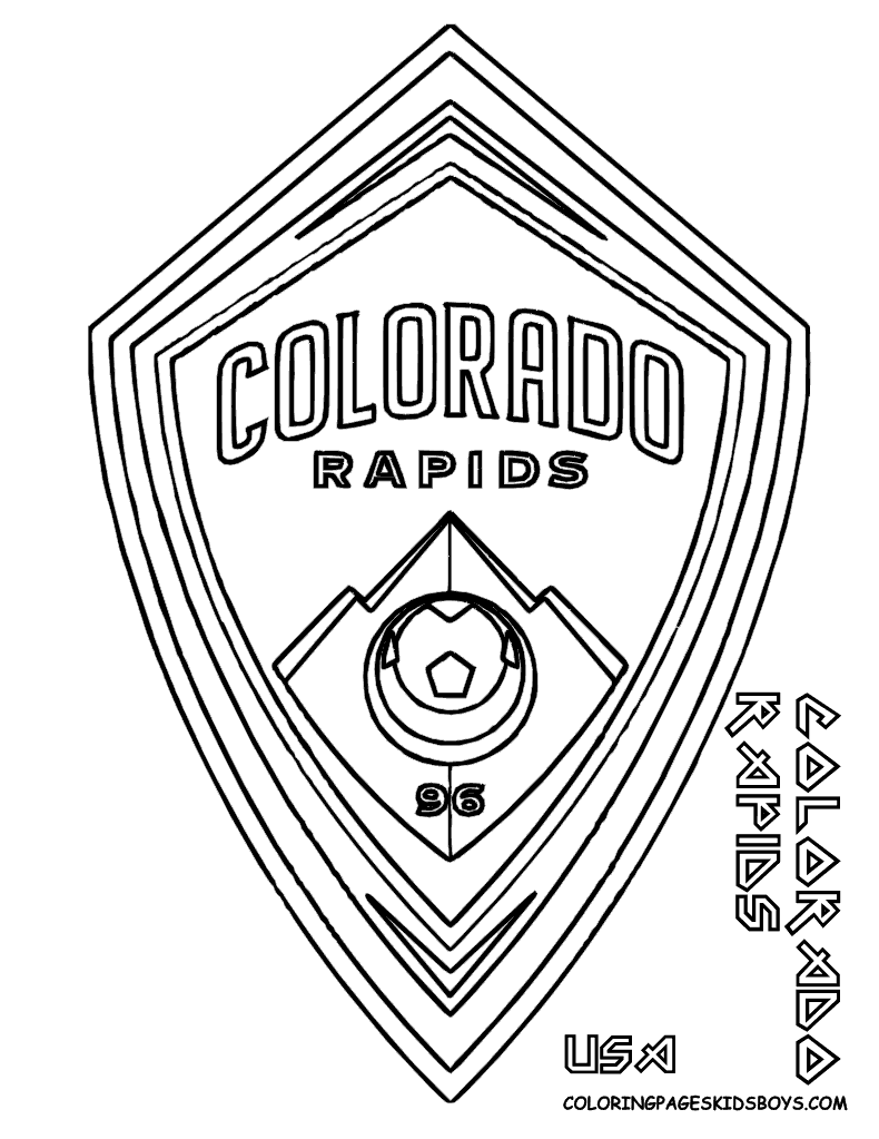 Download Soccer logos coloring pages download and print for free