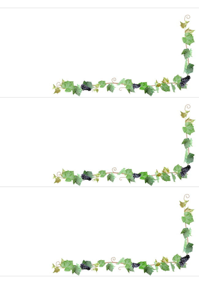 花の一筆箋 無料テンプレート ぶどう 便箋 Template Million テンプレートミリオン