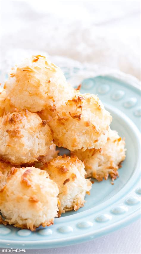 easy coconut macaroons  latte food