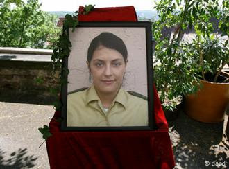 A picture of the murdered police officer Michele Kiesewetter