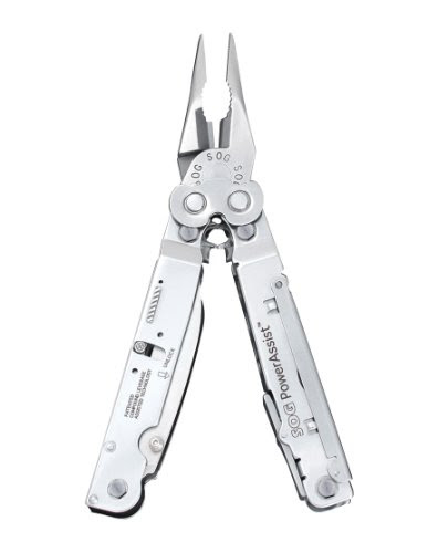 Best Review for SOG Specialty Knives and Tools S66-L PowerAssist Multi-Tool with Assisted Blades and Leather Pouch - Satin