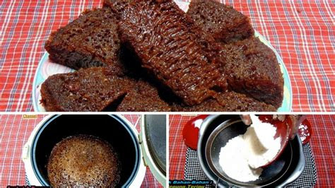 membuat bolu karamel sarang semut rice cookertanpa