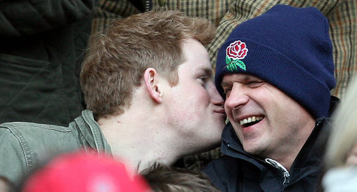 prince harry kiss. Prince Harry Gives His Pal a