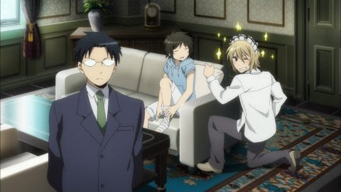 少年メイド 第5話 男子の一言 金鉄の如し 捻挫ちーちゃん 怖がりちーちゃん まこちゃん ねっと