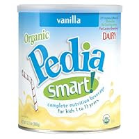 PediaSmart Organic DAIRY Vanilla Complete Nutrition Beverage Powder, 12.7 Ounce