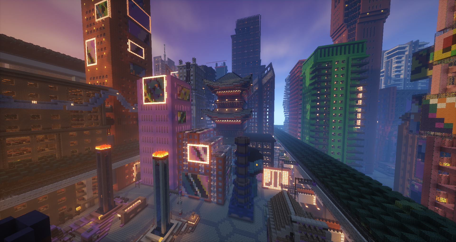 心得 都市建築搭配光影 Minecraft 我的世界 當個創世神 哈啦板 巴哈姆特