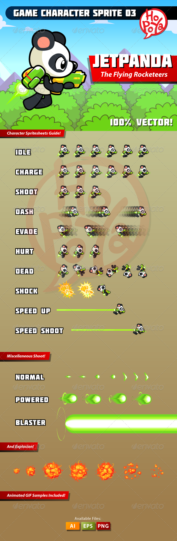 Game Character Sprite 03 - Characters Vectors