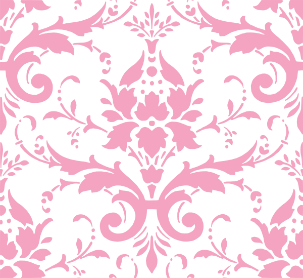 Pink Damask Ii Clip Art at Clker.com - vector clip art ...