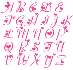 アルファベット Abc 無料クロスステッチ図案チャートフリー さくらんぼ