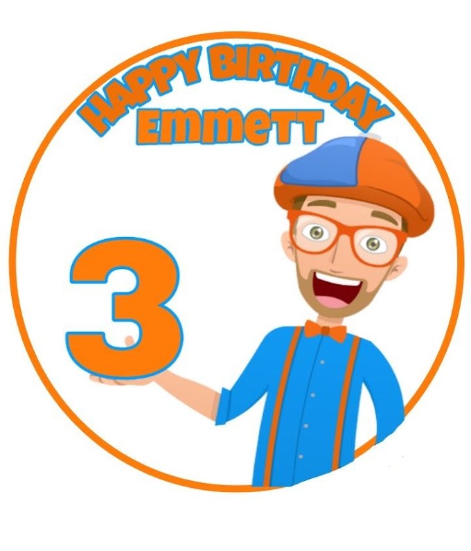 Blippi Cake Topper Printable