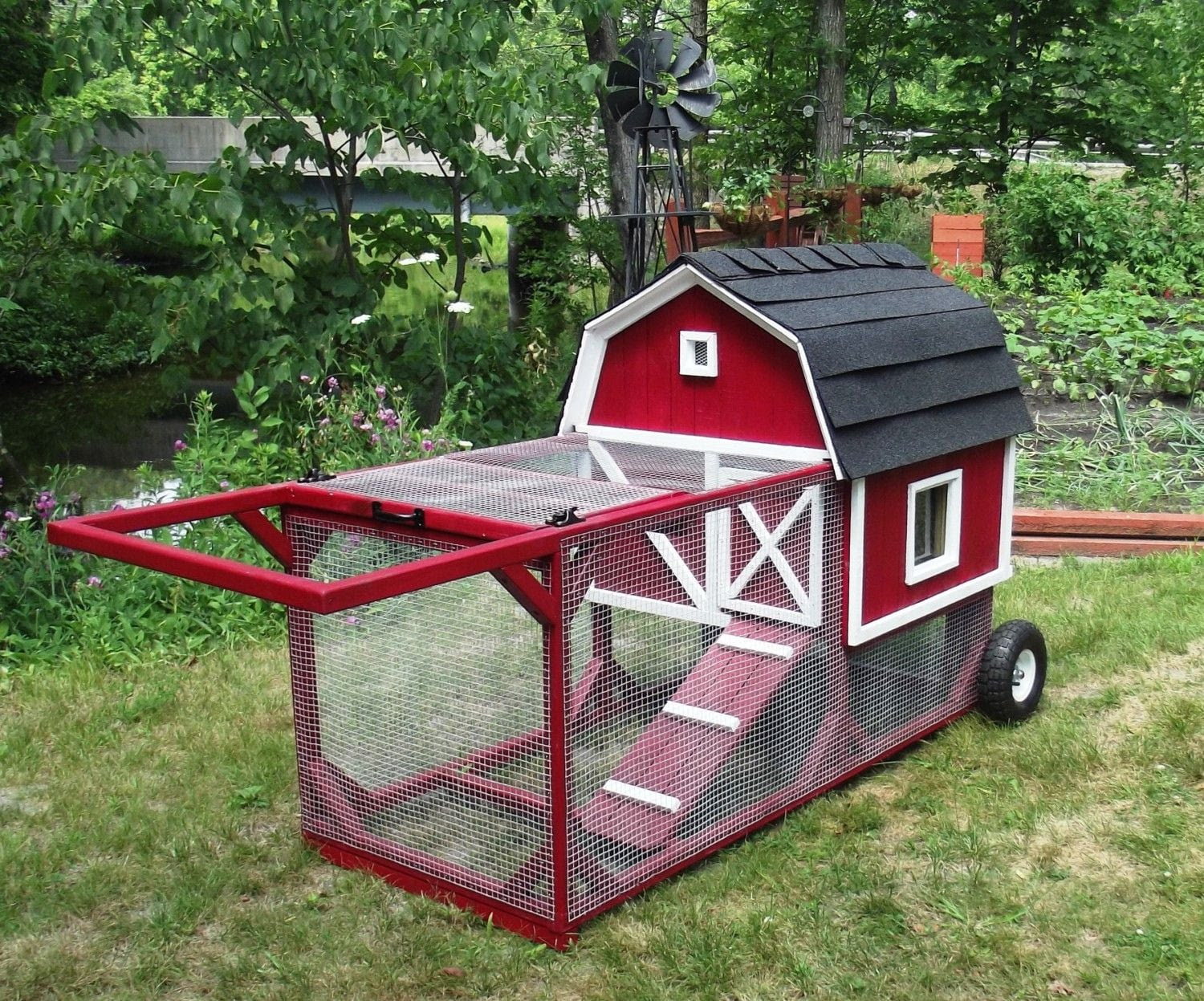The Little Red Barn Chicken Tractor By Bkeee - BackYard 