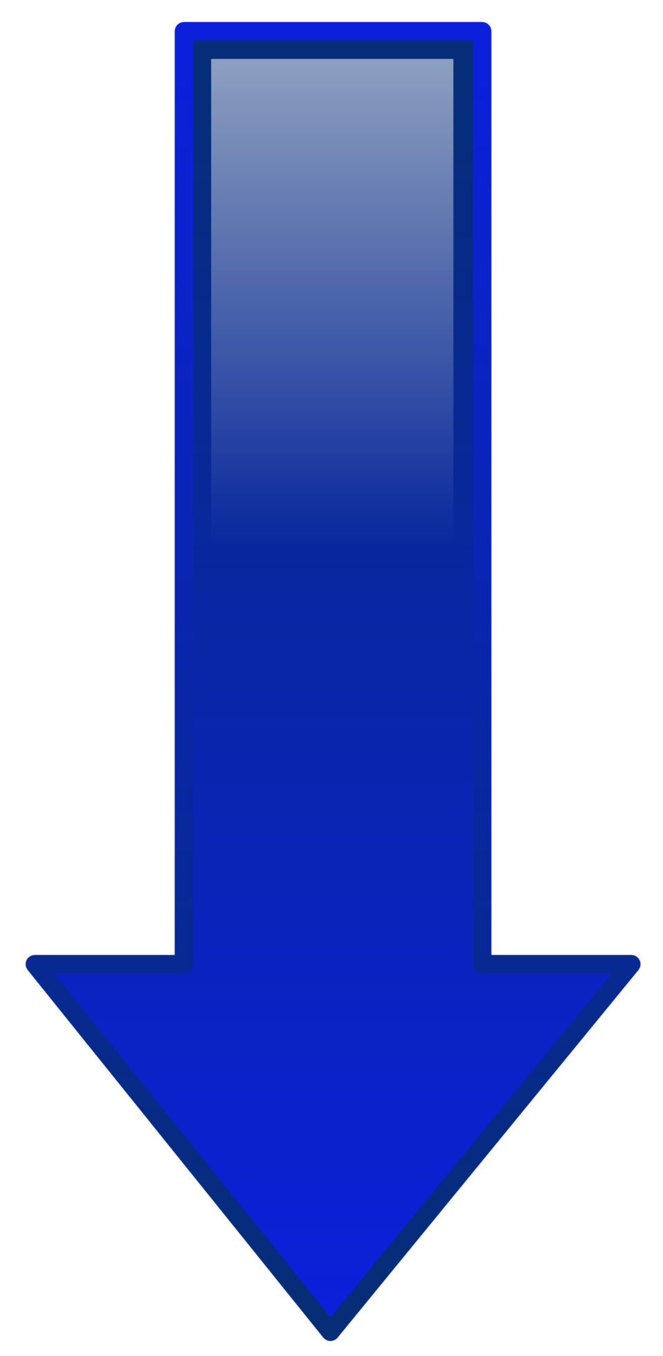 Public Domain Clip Art Image | Illustration of a down arrow | ID