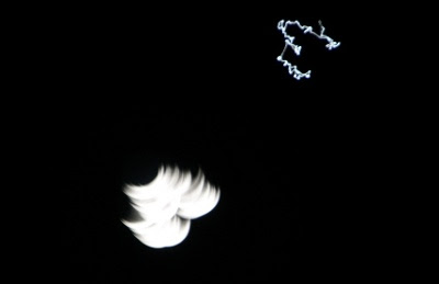 Mond und Venus