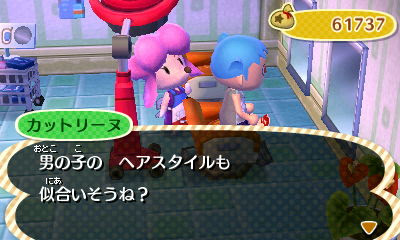 ゲームレビュー 3ds とびだせどうぶつの森 レビュー パート９ 異性の髪型変更編 ゆるゆるレビューブログ