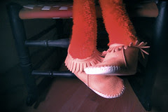 late night with Elmo and A's Mocs