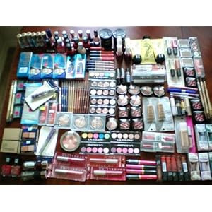 Wholesale lot of 100pc assorted Designer make up and cosmetics