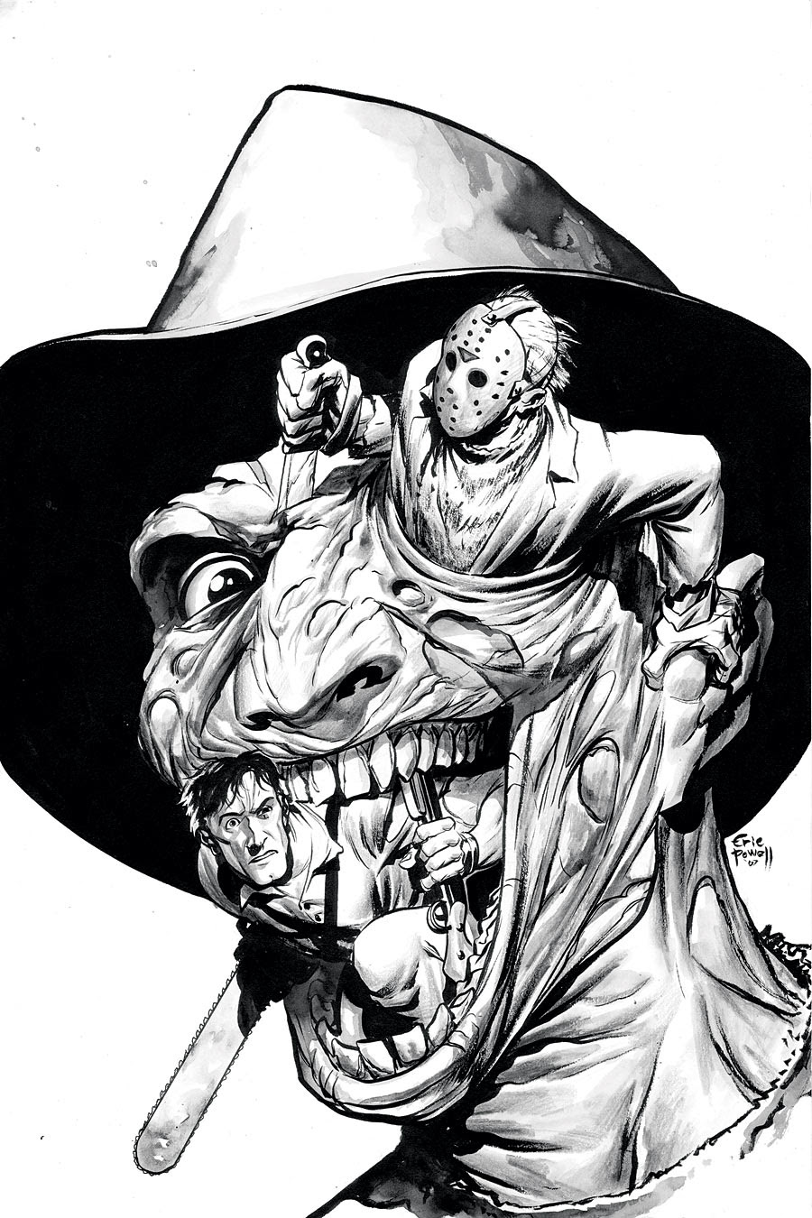 Freddy Vs Jason Vs Ash 2 Comic Art Community Gallery Of Comic Art