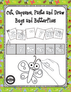 Paste together with Draw Bugs together with Butterflies Free Info Cut, Sequence, Paste together with Draw Butterfly
