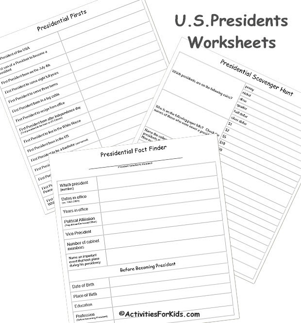 321 New kid president worksheet 107 Free Presidents Worksheets for kids. Find out more about our American   