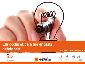 Diapositiva del estudio "Los códigos éticos a las entidades catalanas"