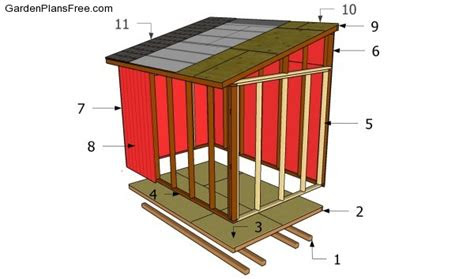 lean  shed plans   garden plans   build