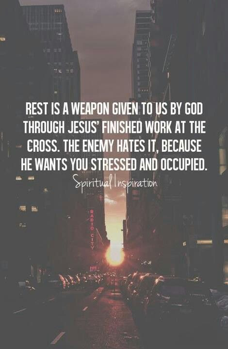 Rest... So true. We worship busyness
