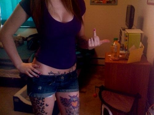 tattooed girl