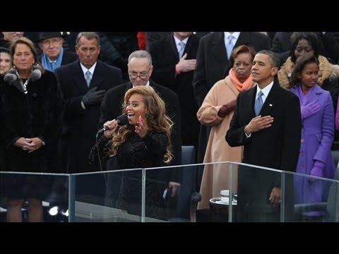 Beyonce Sings National Anthem at Obama Inauguration