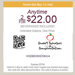 Sweet Tomatoes Coupons & Coupon Codes 2015 - Groupon