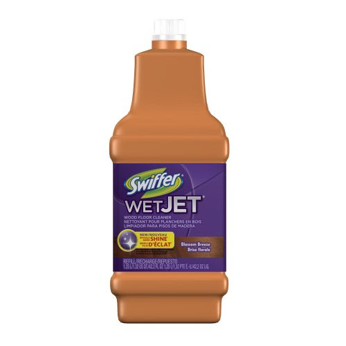 Swiffer WetJet Spray Mop Wood Floor Cleaner, Blossom Breeze, 42.2-Ounce (Pack of 6) (Packaging May Vary)