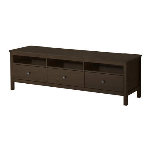 HEMNES TV unit IKEA Solid wood has a natural feel. Large drawers make 