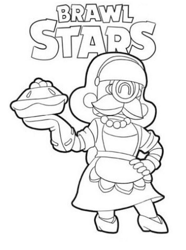 Kids-n-fun | Kleurplaat Brawl Stars Skins leon skin